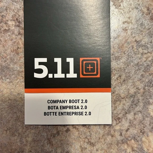 NIB NEW Mens Size 9 5.11 Black Leather Work Boots - Picture 7 of 9